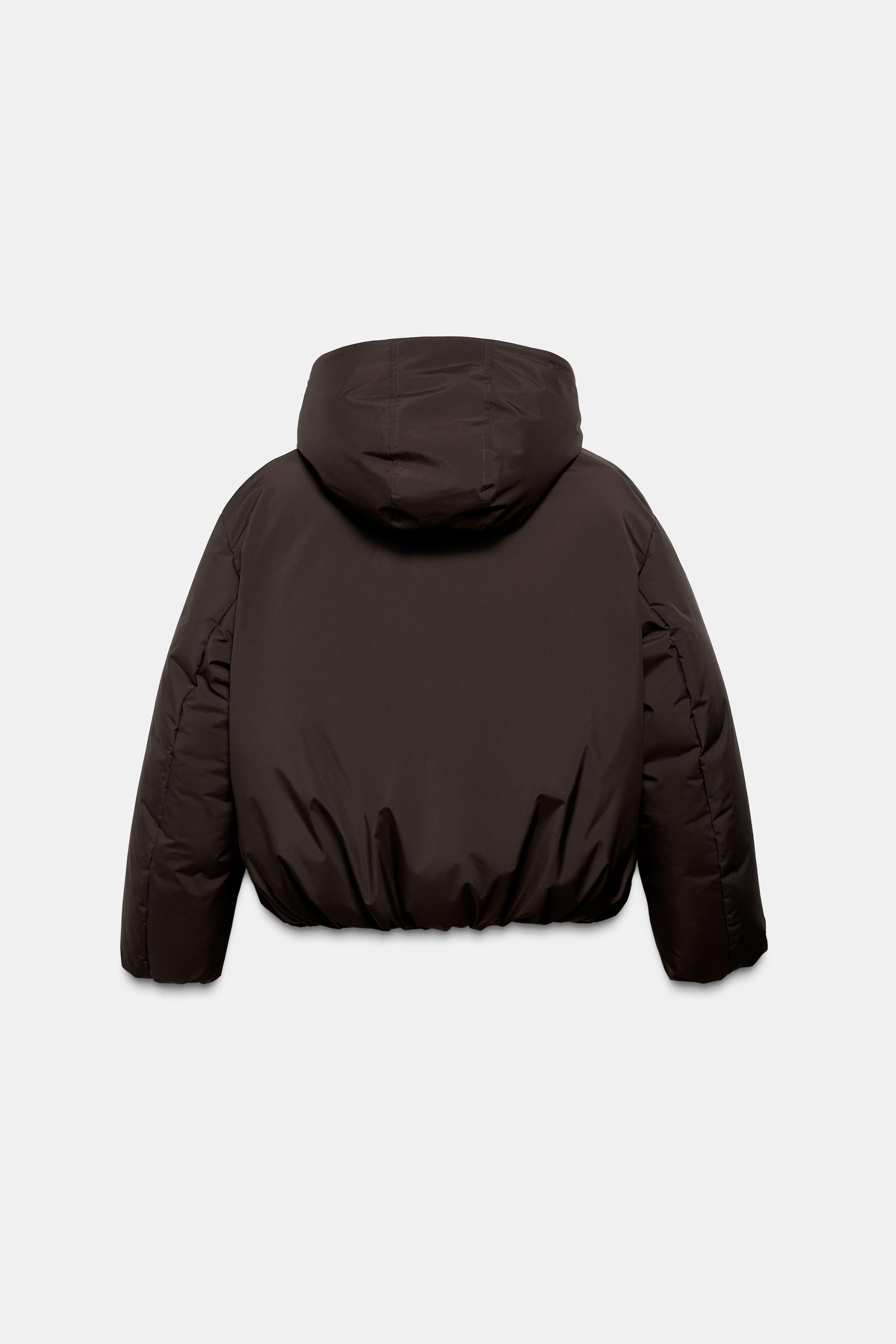 WATER REPELLENT WINDPROOF PUFFER ANORAK WITH HOODIE